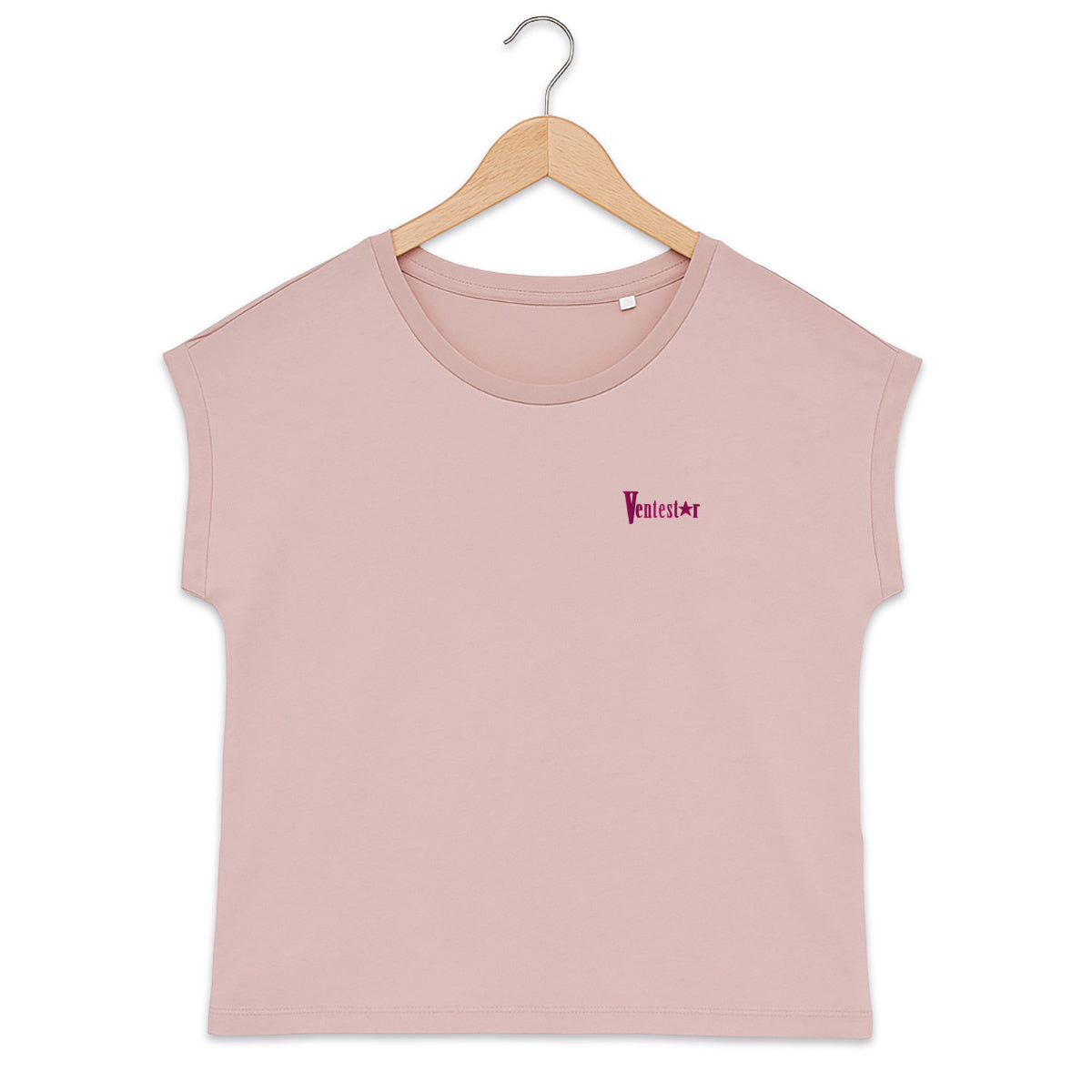T-shirt femme biologique manches à revers Ventestar