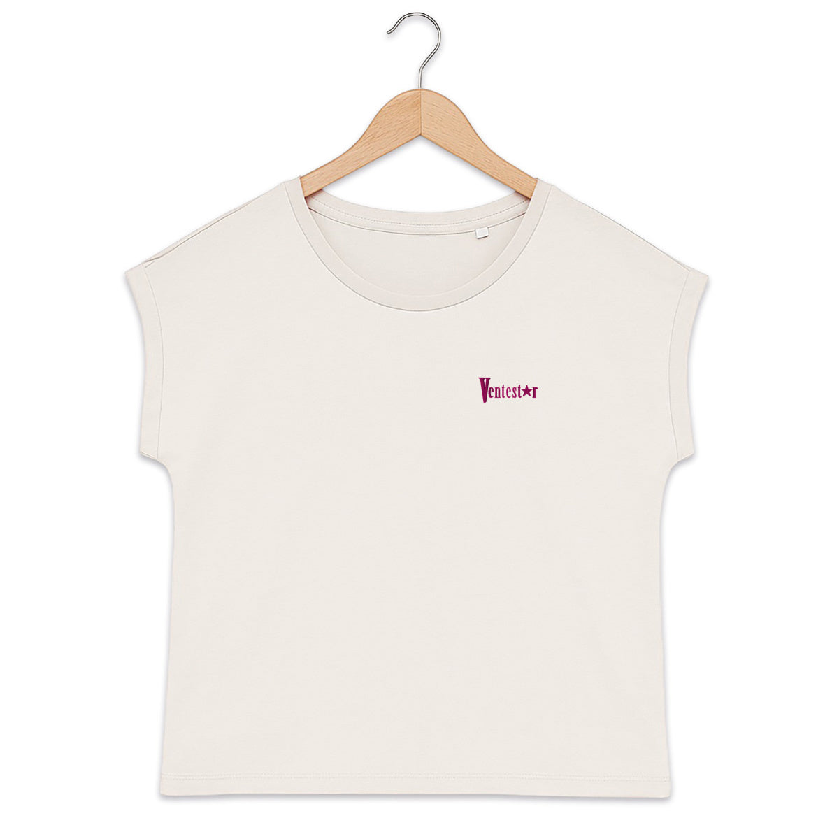 T-shirt femme biologique manches à revers Ventestar