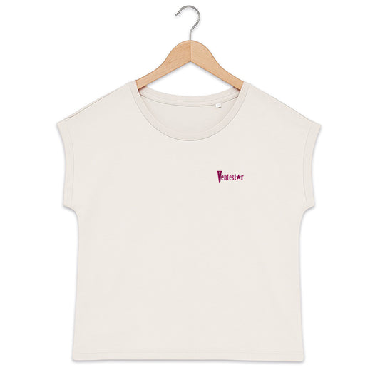 T-shirt femme biologique manches à revers Ventestar
