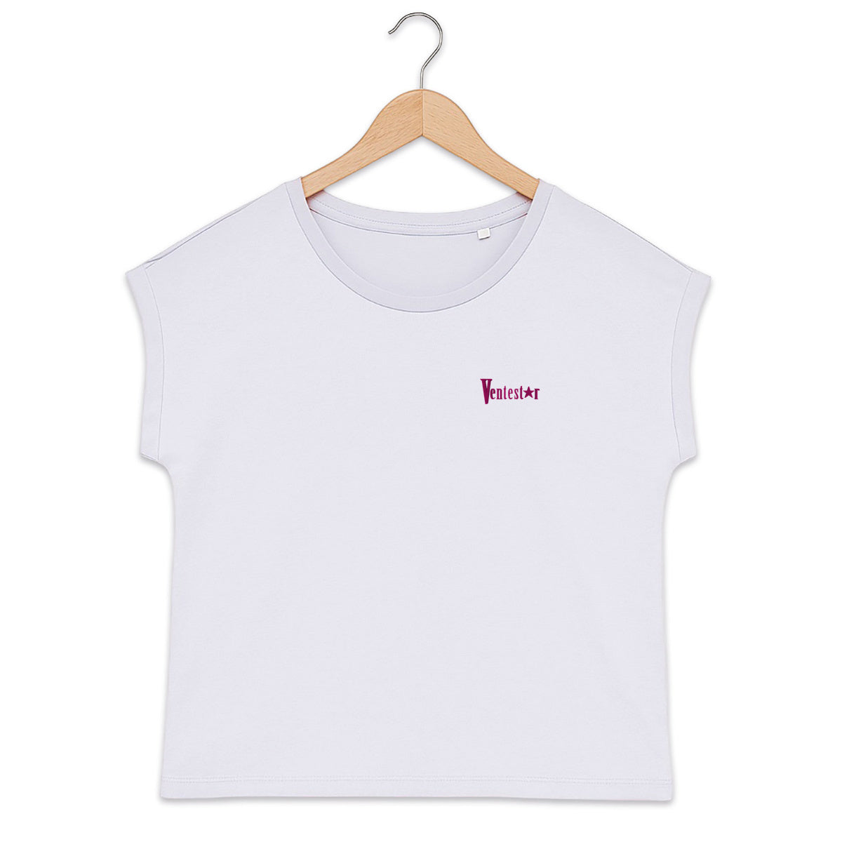 T-shirt femme biologique manches à revers Ventestar