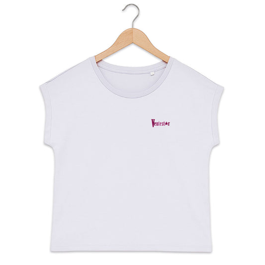 T-shirt femme biologique manches à revers Ventestar